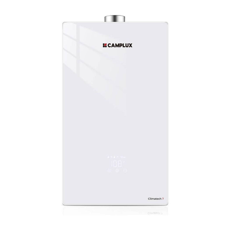 Load image into Gallery viewer, Camplux Climatech-7 Indoor Tankless Gas Water Heater 5.28 GPM | White