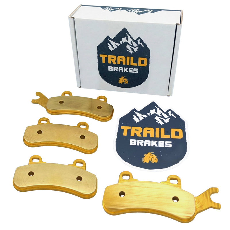 Load image into Gallery viewer, Can-Am Defender MAX HD7 HD8 HD9 HD10 HD11 6x6 & PRO 2017-2026 Front & Rear Brass Brake Pad Set