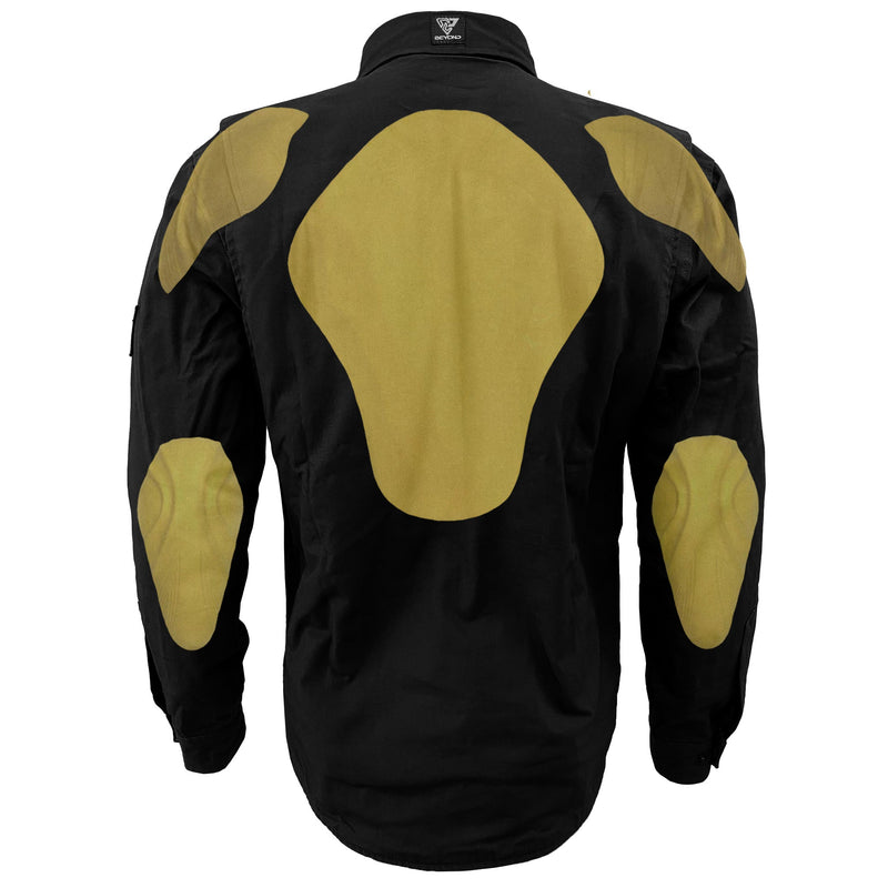 Load image into Gallery viewer, Protective Canvas Jacket for Men - Black Solid