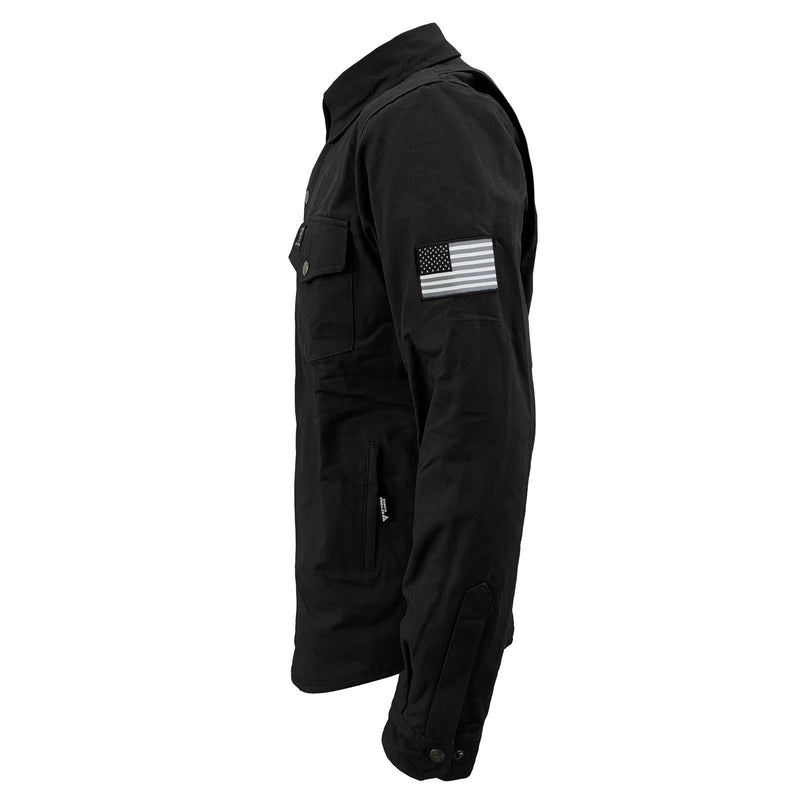 Load image into Gallery viewer, Protective Canvas Jacket for Men - Black Solid