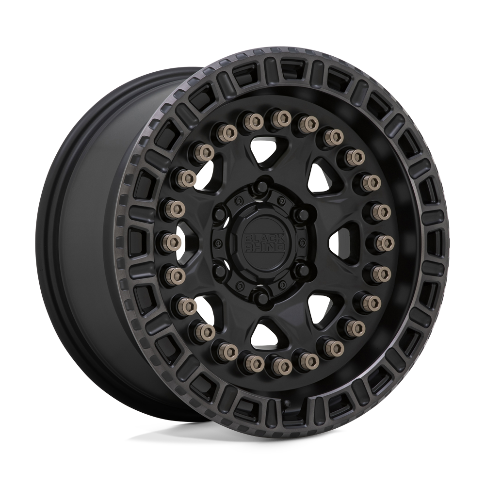 Black Rhino Hard Alloys Carbine Matte Black W/ Machined Tinted Ring & Bronze Bolts