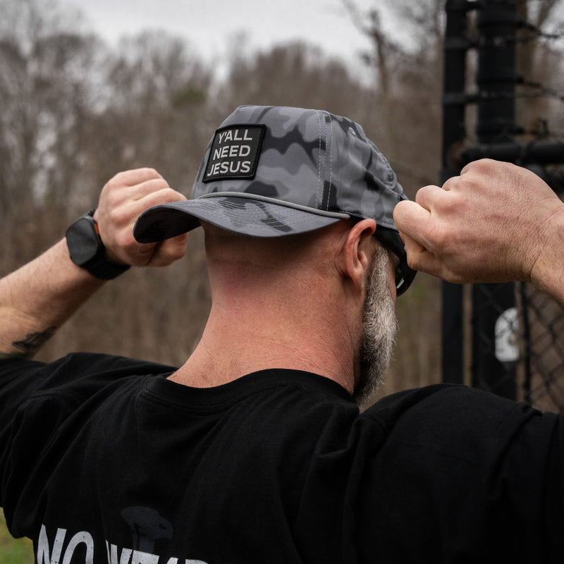 Load image into Gallery viewer, Y'all Need Jesus Patch Weekender Snapback
