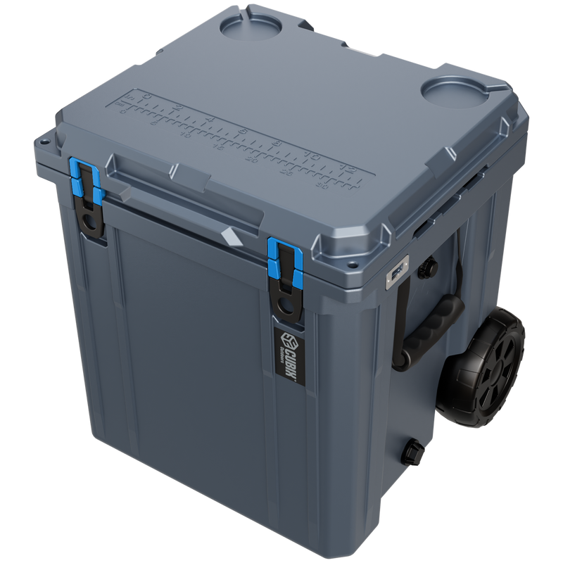 Load image into Gallery viewer, 46 Quart Rotomolded Cooler With Wheels - QuadraX