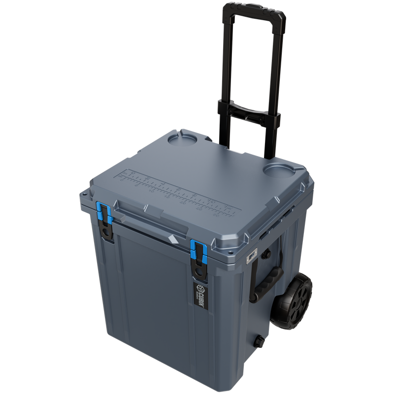 Load image into Gallery viewer, 46 Quart Rotomolded Cooler With Wheels - QuadraX