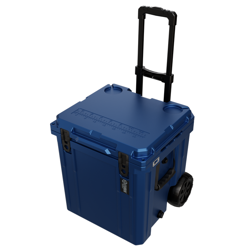 Load image into Gallery viewer, 46 Quart Rotomolded Cooler With Wheels - QuadraX
