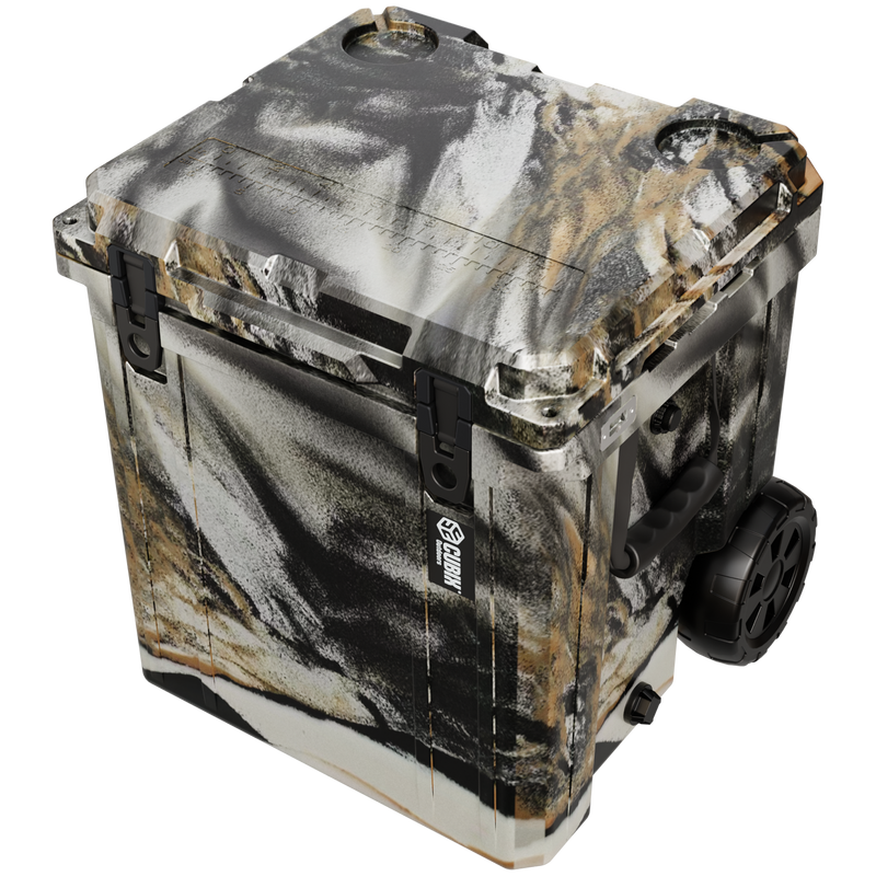 Load image into Gallery viewer, 46 Quart Rotomolded Cooler With Wheels - QuadraX