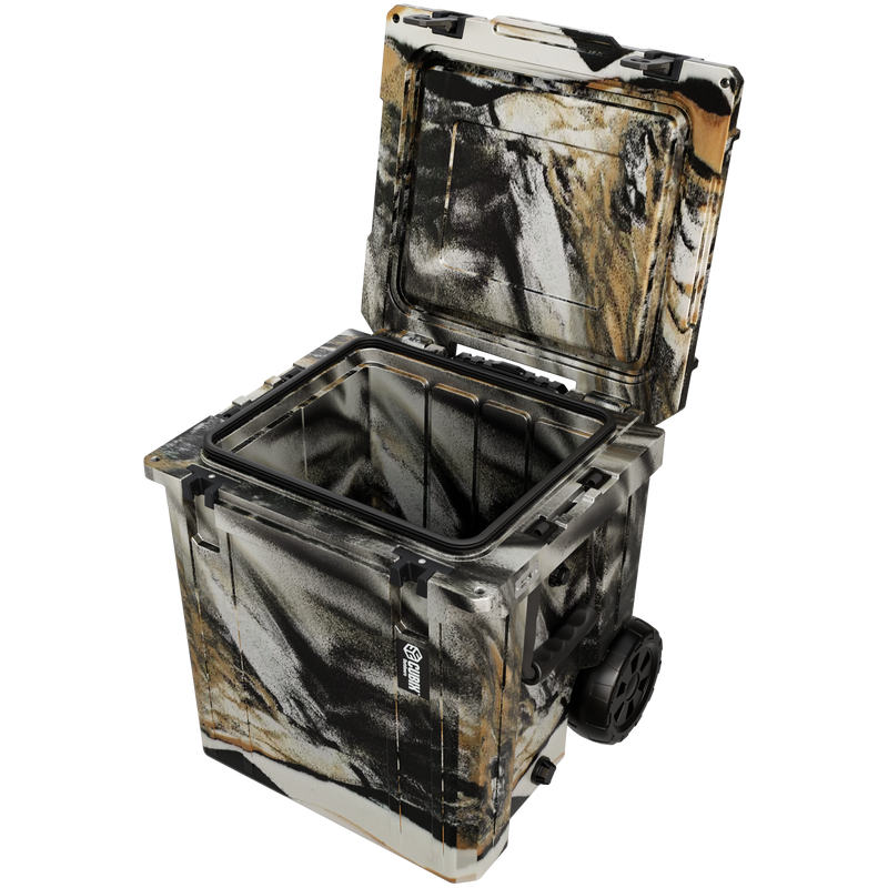 Load image into Gallery viewer, 46 Quart Rotomolded Cooler With Wheels - QuadraX