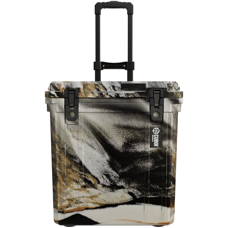 Load image into Gallery viewer, 46 Quart Rotomolded Cooler With Wheels - QuadraX