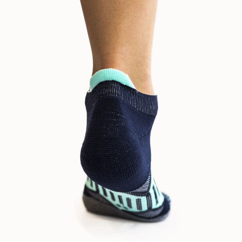 Load image into Gallery viewer, Navy & Mint - Elite Running Socks