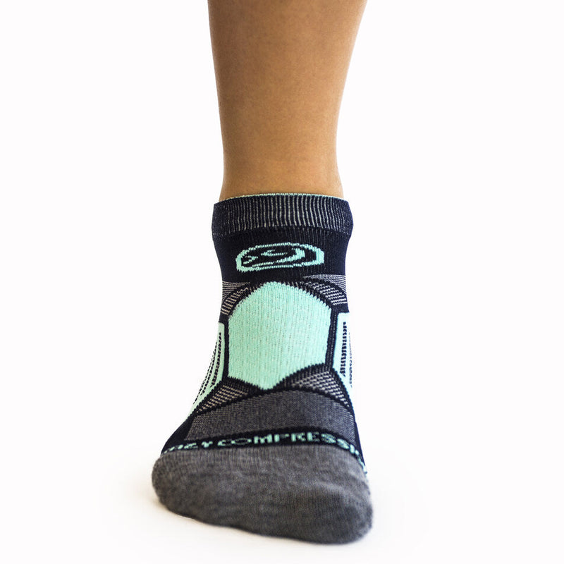 Load image into Gallery viewer, Navy & Mint - Elite Running Socks
