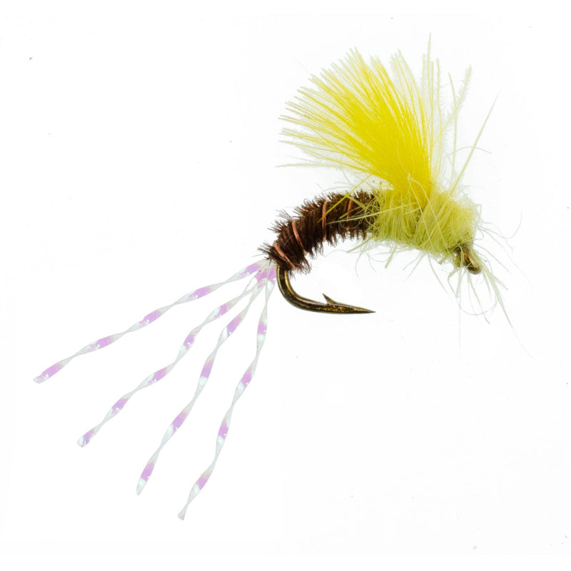 Load image into Gallery viewer, CDC Pale Morning Dun Emerger PMD Fishing Fly - 6 Flies Size 16