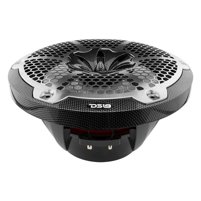 Load image into Gallery viewer, NXL 10" 2-Way Coaxial Marine Speaker With LED RGB Lights 200 Watts Rms 4-Ohm -Black Carbon Fiber