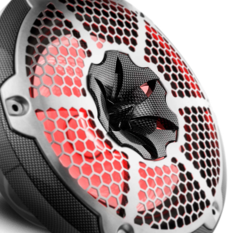 Load image into Gallery viewer, NXL 10" 2-Way Coaxial Marine Speaker With LED RGB Lights 200 Watts Rms 4-Ohm -Black Carbon Fiber
