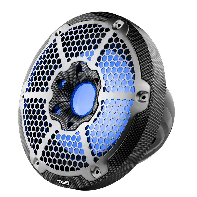 Load image into Gallery viewer, NXL 10" Marine Subwoofer With LED RGB Lights 300 Watts Rms SVC 4-Ohm -Black Carbon Fiber