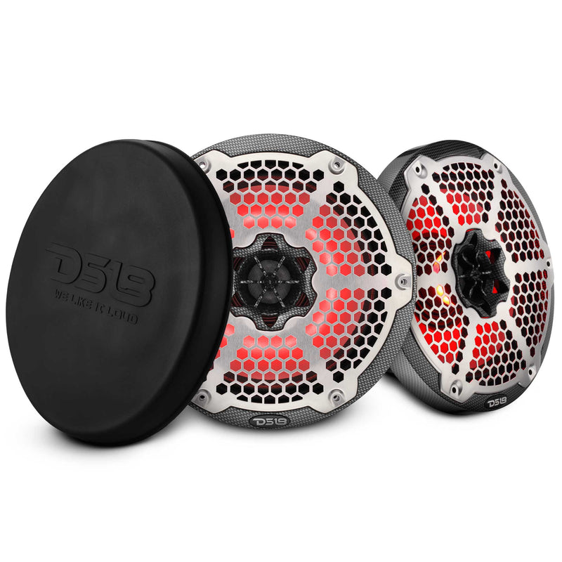 Load image into Gallery viewer, 8” Marine 2-Way Hybrid Speaker with RGB LED, Compression Driver and Neodymium Magnet | 350W RMS 4-Ohm