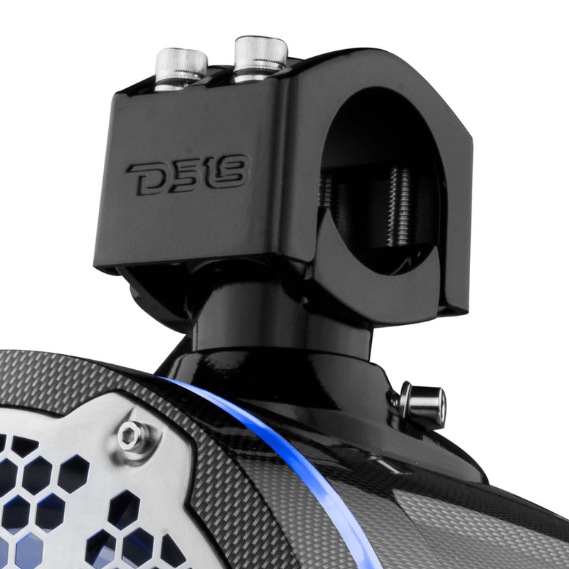 Load image into Gallery viewer, NXL 8" Marine and Powersports Towers LED RGB Lights 125 Watts Rms - Black Carbon Fiber
