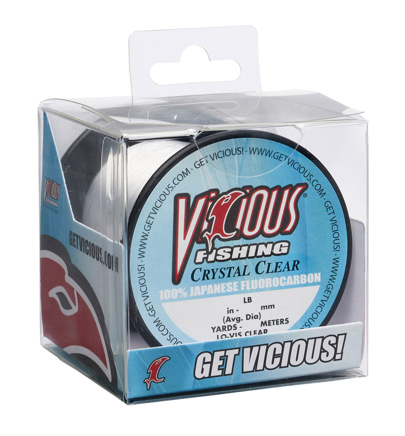 Load image into Gallery viewer, Vicious Crystal Clear 100% Japanese Fluorocarbon - 8 Lb Test
