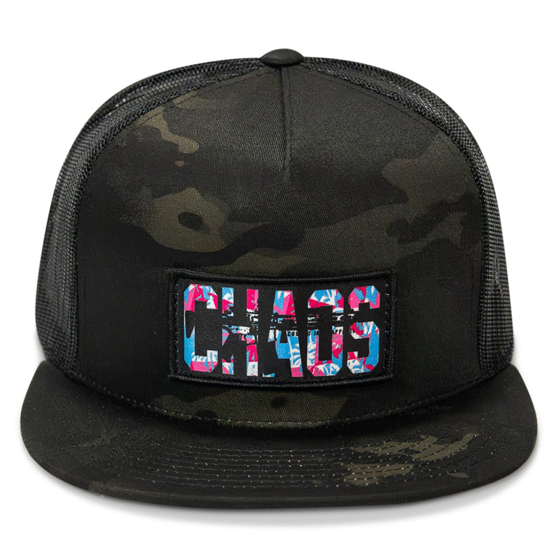 Load image into Gallery viewer, Chaos Hawaiian Flatbill SnapBack Hat