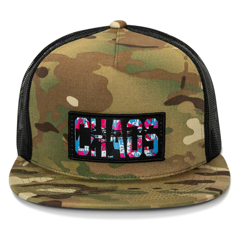 Load image into Gallery viewer, Chaos Hawaiian Flatbill SnapBack Hat