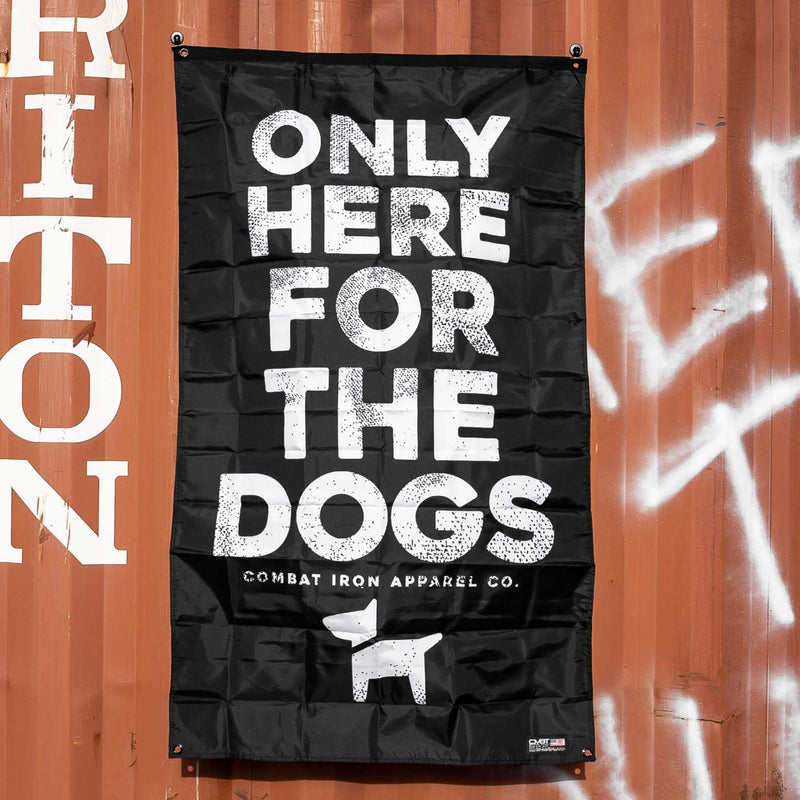Load image into Gallery viewer, Only Here For The Dogs 3' x 5' Wall Flag