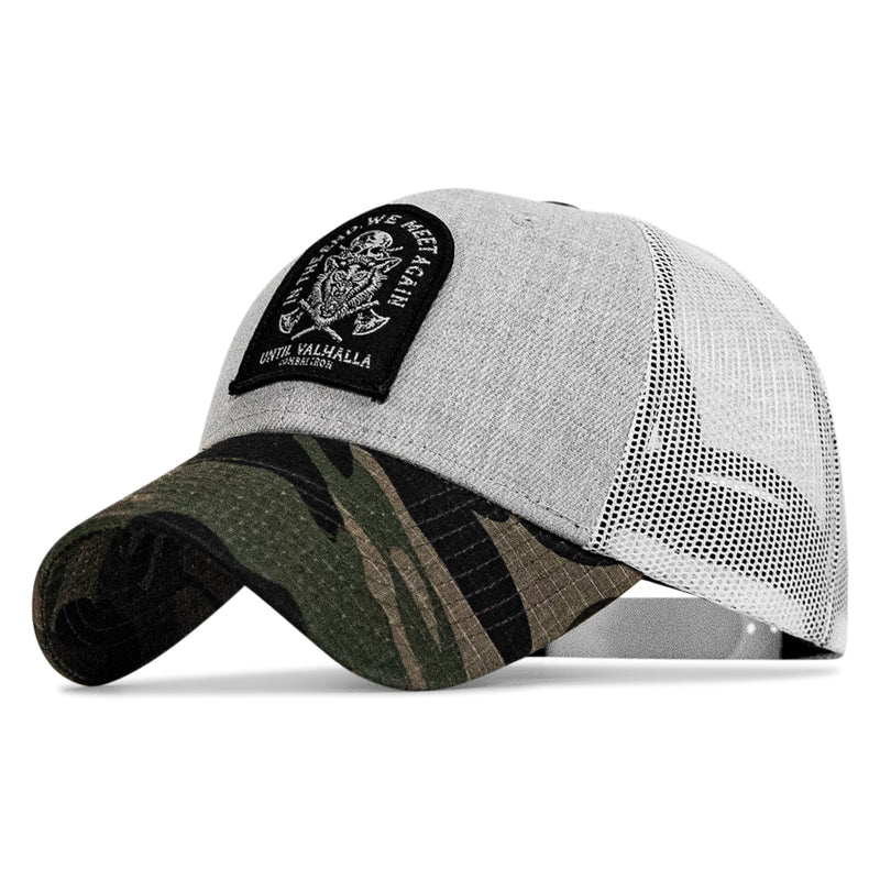 Load image into Gallery viewer, In The End, We Meet Again - Until Valhalla Patch Snapback Hat