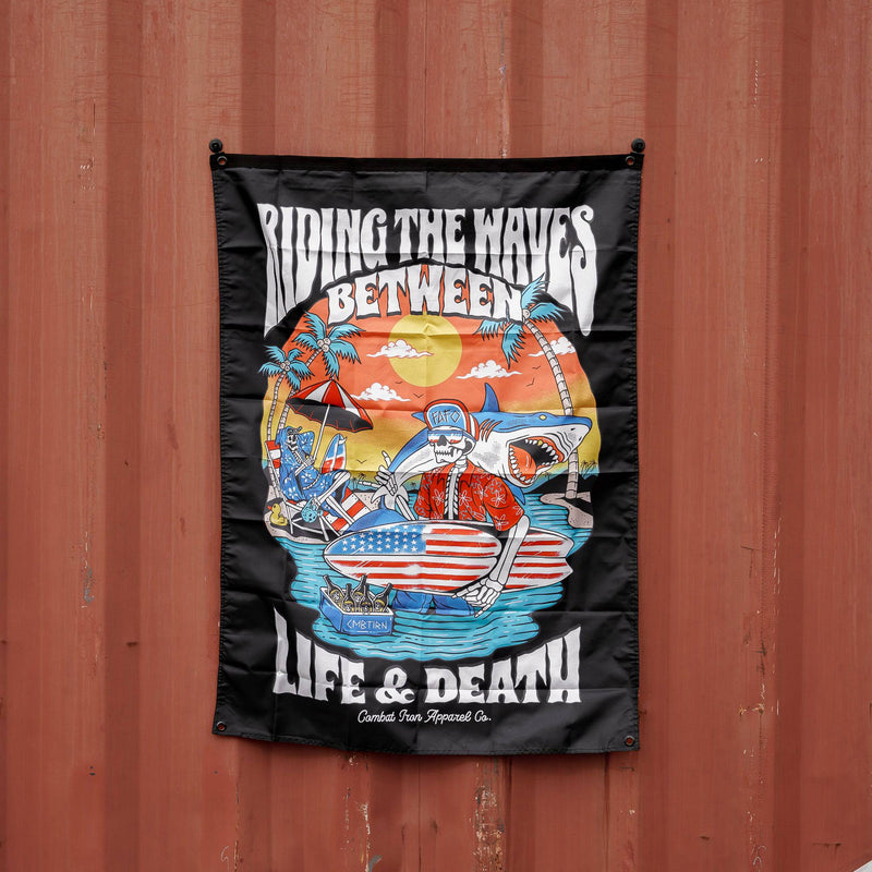 Load image into Gallery viewer, Life & Death Beach Day 3' X 4' Wall Flag