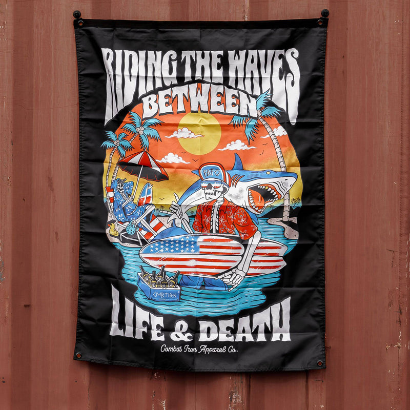 Load image into Gallery viewer, Life & Death Beach Day 3' X 4' Wall Flag