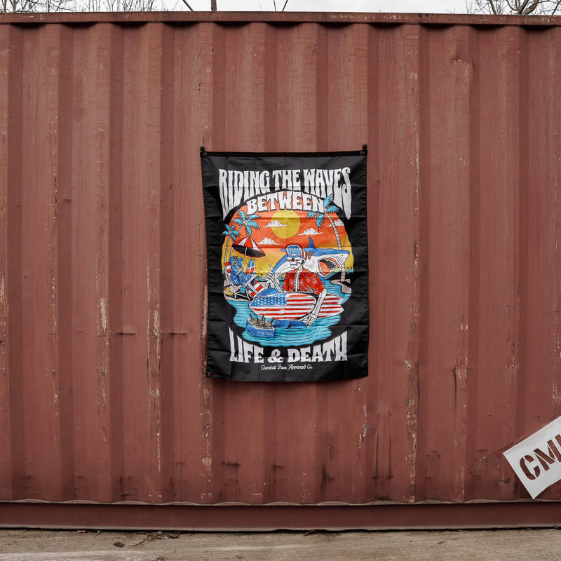 Load image into Gallery viewer, Life & Death Beach Day 3' X 4' Wall Flag