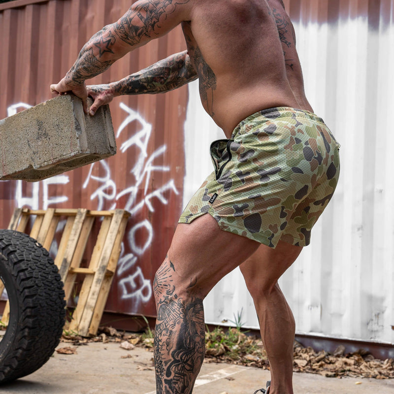Load image into Gallery viewer, Mid Thigh Mesh Training / Lifestyle Shorts | 5"