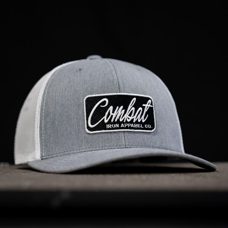 Load image into Gallery viewer, Combat Script Patch Mid-Profile Mesh Snapback Hat