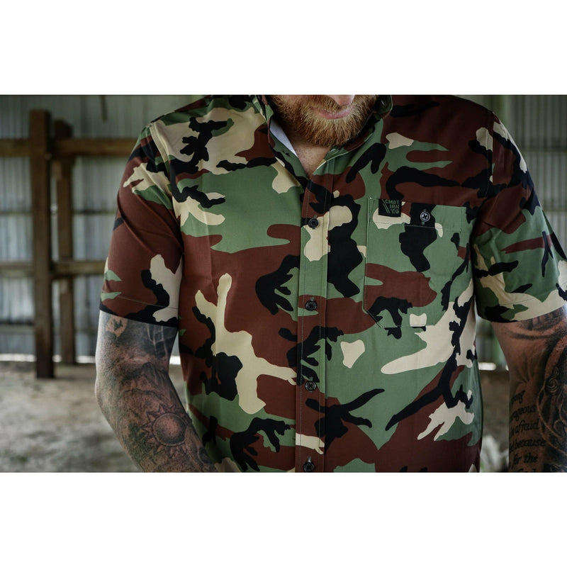 Load image into Gallery viewer, LIGHT WEIGHT BUTTON UP SHORT SLEEVE