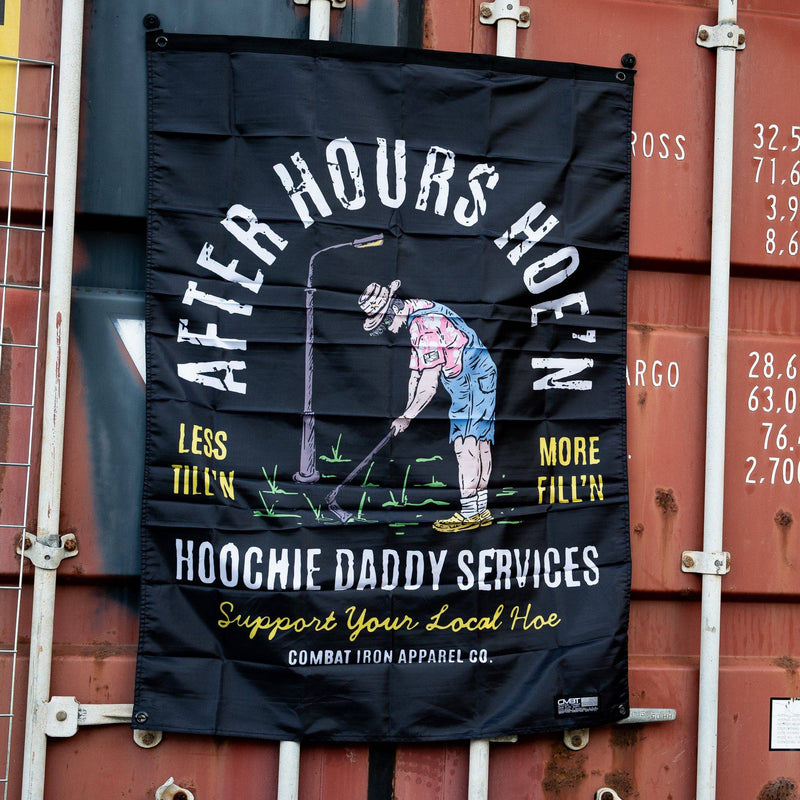 Load image into Gallery viewer, After Hours Hoe'n Hoochie Daddy Services Wall Flag