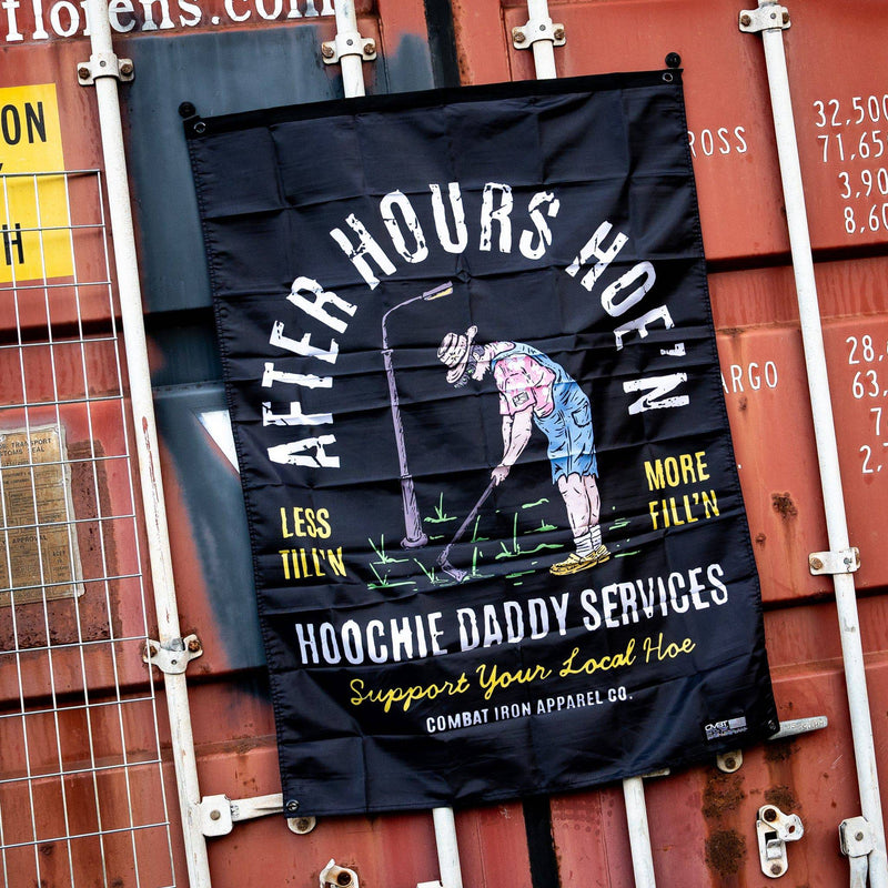 Load image into Gallery viewer, After Hours Hoe'n Hoochie Daddy Services Wall Flag
