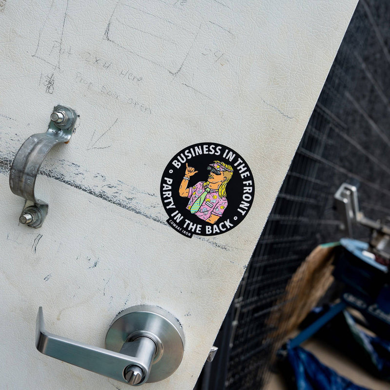 Load image into Gallery viewer, BUSINESS IN THE FRONT. PARTY IN THE BACK. Rocker with Nods Decal