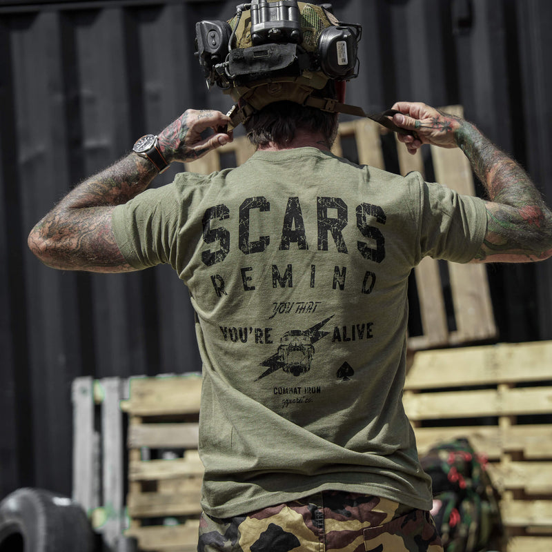 Load image into Gallery viewer, Scars Remind You That You're Alive Men's T-Shirt