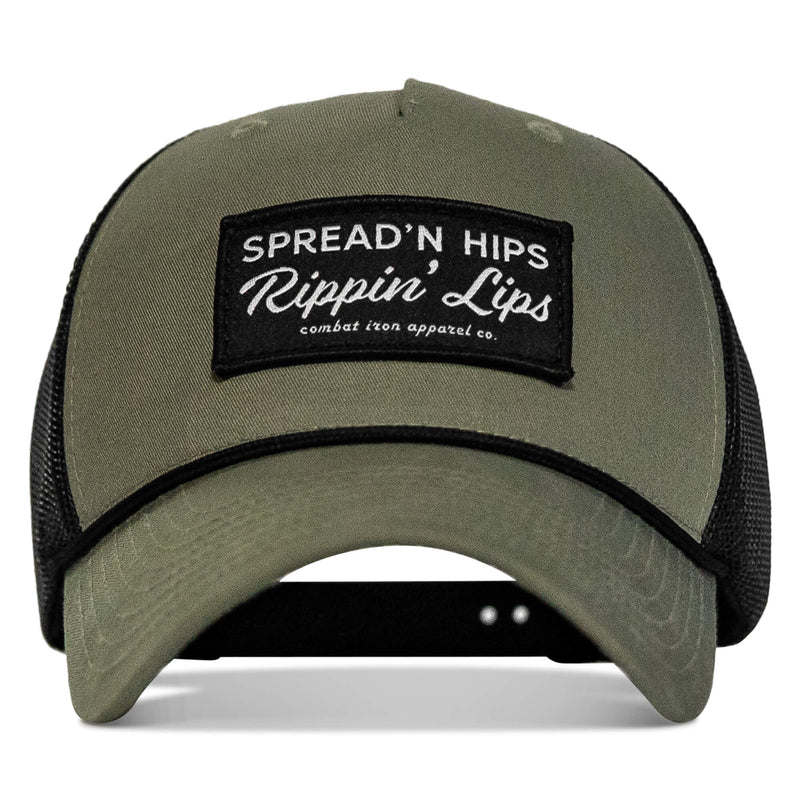 Load image into Gallery viewer, Spreadin' Hips Rippin' Lips Patch Rope Snapback