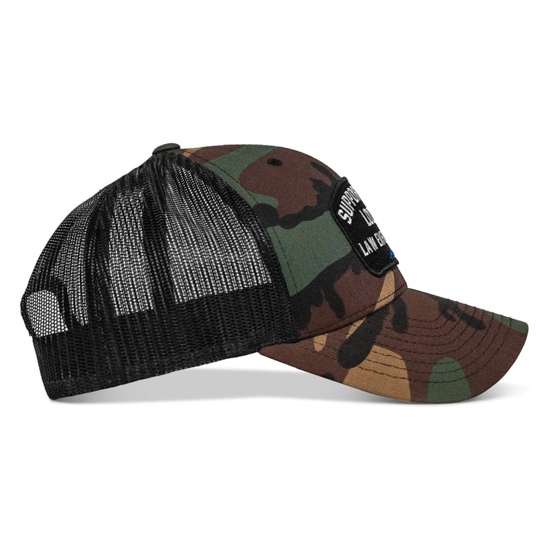 Load image into Gallery viewer, Support Your Local Law Enforcement Mid-Profile Snapback Hat