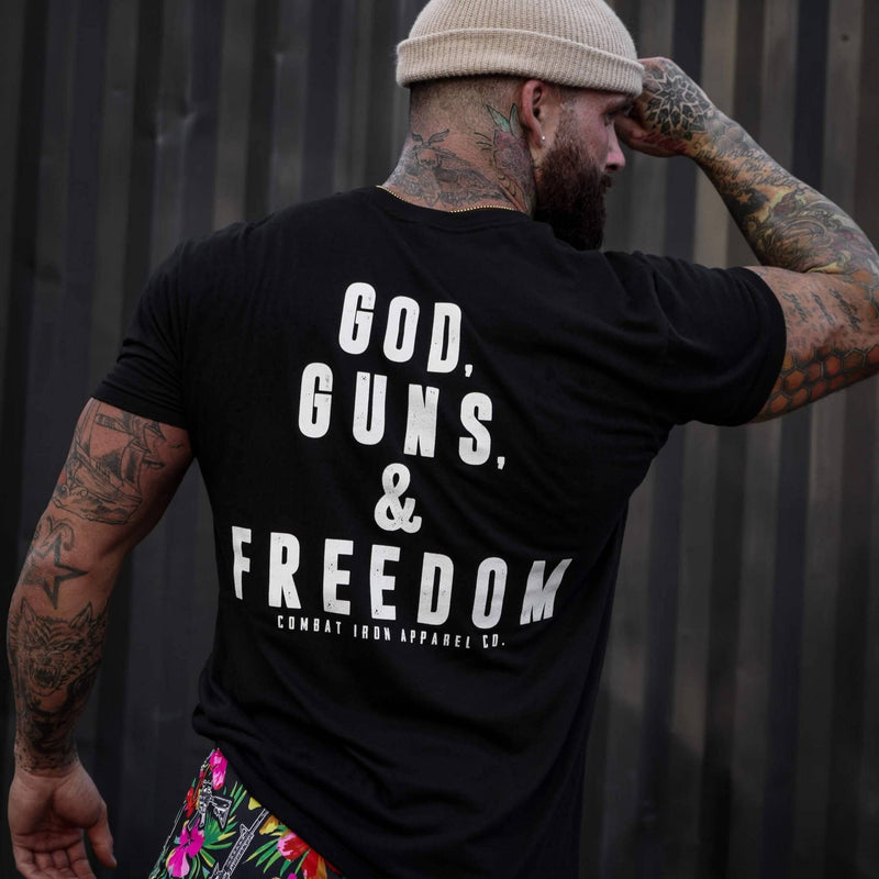 Load image into Gallery viewer, GOD, GUNS, & FREEDOM Men's T-Shirt