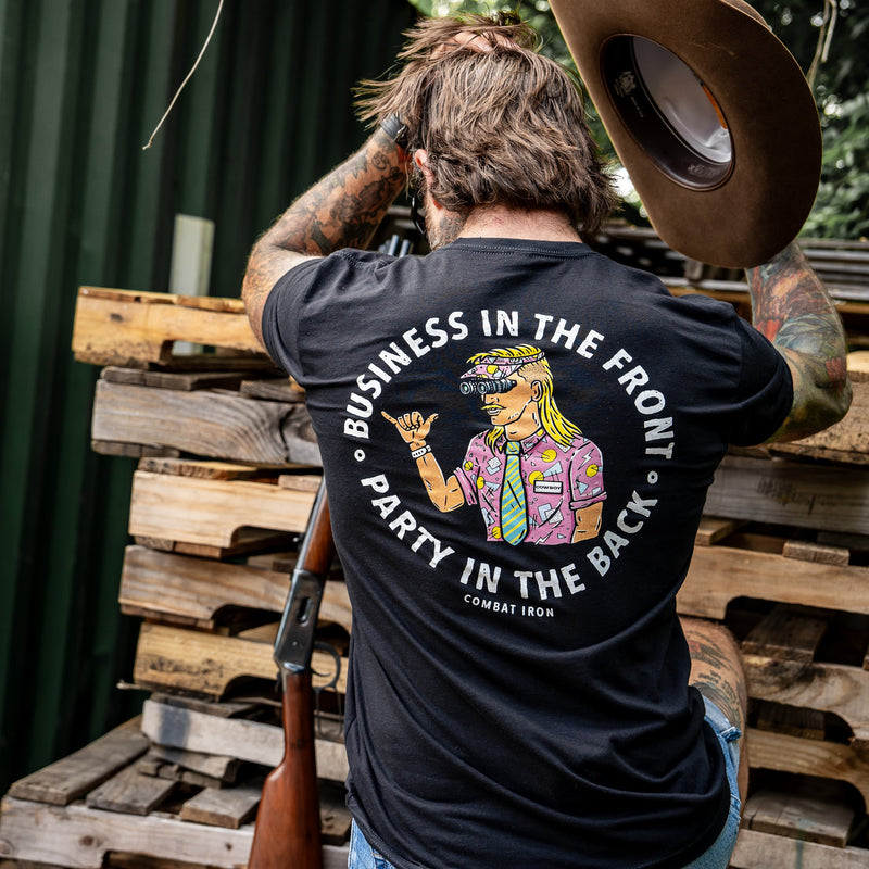 Load image into Gallery viewer, Business In The Front. Party In The Back. Party Men's T-Shirt