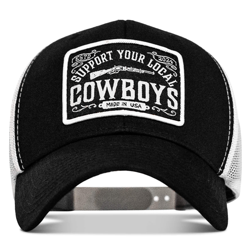 Load image into Gallery viewer, Support Your Local Cowboys Patch Snapback Hat