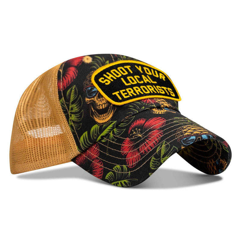 Load image into Gallery viewer, Shoot Your Local Terrorists Patch RipStop Tactical Mesh Snapback Hat