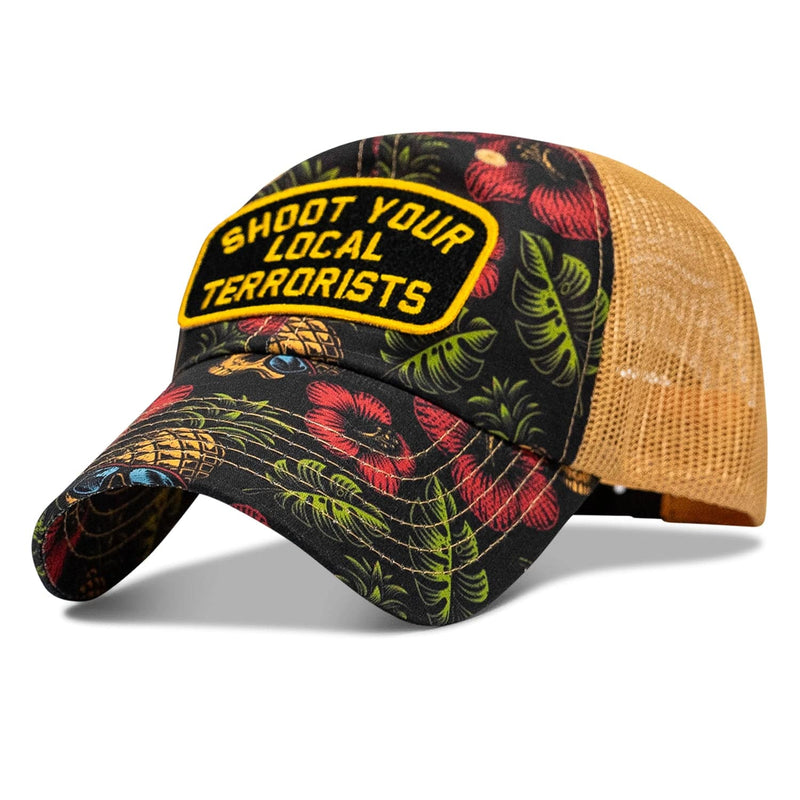Load image into Gallery viewer, Shoot Your Local Terrorists Patch RipStop Tactical Mesh Snapback Hat