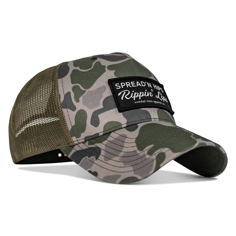 Load image into Gallery viewer, Spreadin' Hips Rippin' Lips Patch Snapback