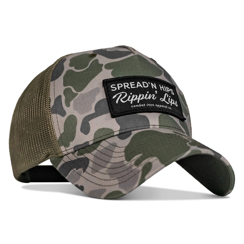Load image into Gallery viewer, Spreadin' Hips Rippin' Lips Patch Snapback