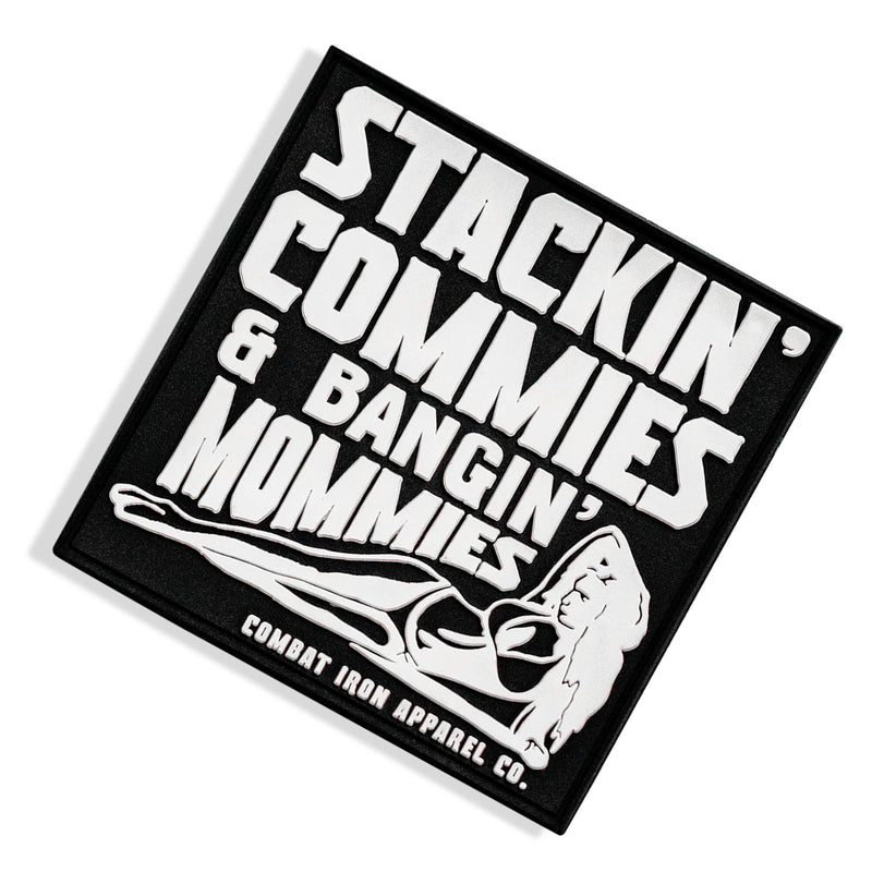 Load image into Gallery viewer, Stackin' Commies & Bangin' Mommies PVC Patch