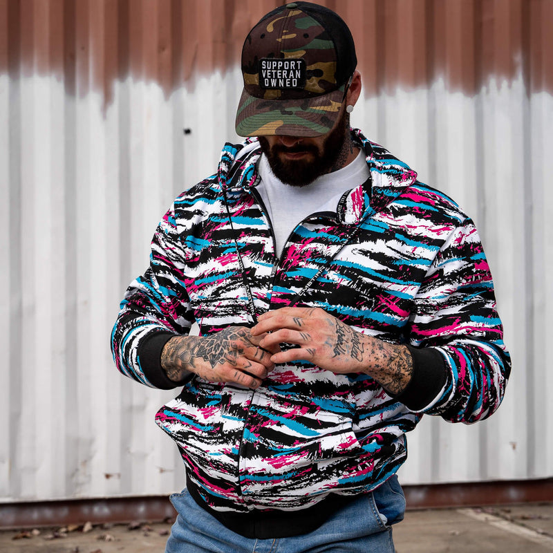 Load image into Gallery viewer, Men's Fleece Lined Zip Up Hoodie