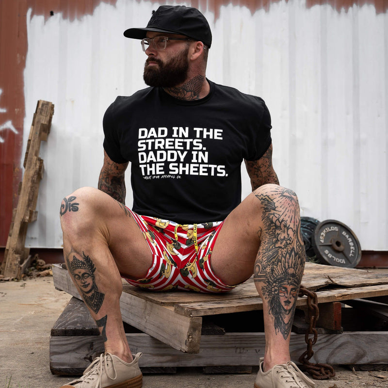 Load image into Gallery viewer, Dad in the Streets. Daddy In the Sheets. Men's T-Shirt