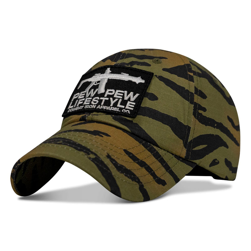 Load image into Gallery viewer, Ripstop Pew Pew Lifesyle Patch Tactical Ripstop Mesh Snapback Hat