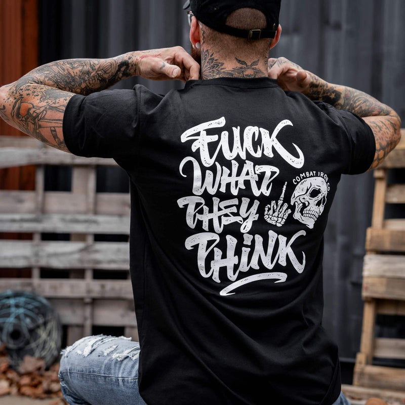 Load image into Gallery viewer, Fuck What They Think Skull Men's T-Shirt