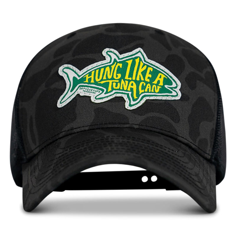 Load image into Gallery viewer, Hung Like A Tuna Can Snapback Hat